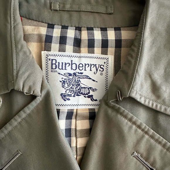 Burberry Monogram Logo Nova Check Long Trench Coat Iridescent - Picture 2 of 14